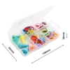 Factory wholesale 46-piece sweater counter plastic counting ring heart mark buckle sweater needle cap set Specification image